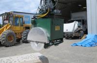 Gater Grapples Rotating Concrete & Asphalt Saw